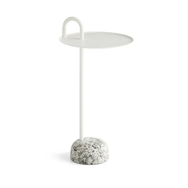 table_dappoint_bowler_en__SKU165bb592cd35bae9390d478f586fb32e_0.webp Table D'Appoint Bowler En Acier Et Granit - Blanc Creme-Hay Clearance