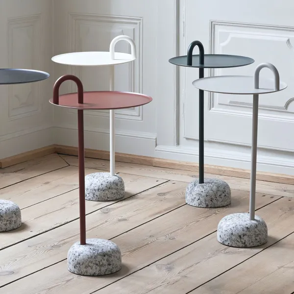 table_dappoint_bowler_en__SKU165bb592cd35bae9390d478f586fb32e_1.webp Table D'Appoint Bowler En Acier Et Granit - Blanc Creme-Hay Clearance