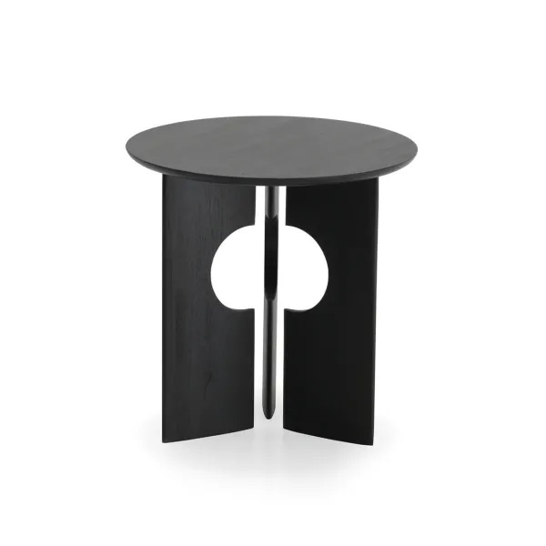 table_dappoint_cove_en_te_SKU10dcabd67ef6b3123f1a1f7a7954a5fb_0.webp Table D'Appoint Cove En Teck Noir Verni - O 50 Cm-Ethnicraft Outlet