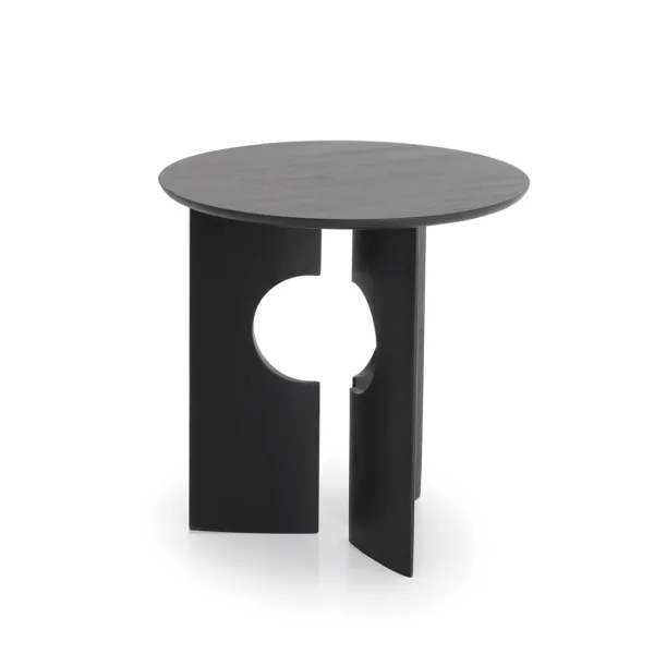 table_dappoint_cove_en_te_SKU10dcabd67ef6b3123f1a1f7a7954a5fb_1.webp Table D'Appoint Cove En Teck Noir Verni - O 50 Cm-Ethnicraft Outlet