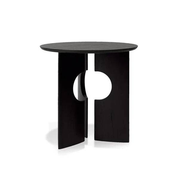 table_dappoint_cove_en_te_SKU10dcabd67ef6b3123f1a1f7a7954a5fb_3.webp Table D'Appoint Cove En Teck Noir Verni - O 50 Cm-Ethnicraft Outlet