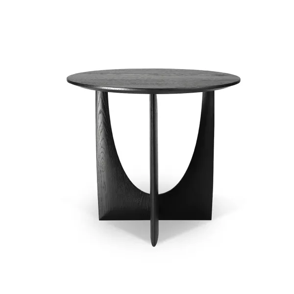table_dappoint_geometric__SKU37c25d10adde2ea149eb5f3e8e059abe_2.webp Table D'Appoint Geometric En Chene Noir Verni - O 51 X H 50 Cm-Ethnicraft Outlet