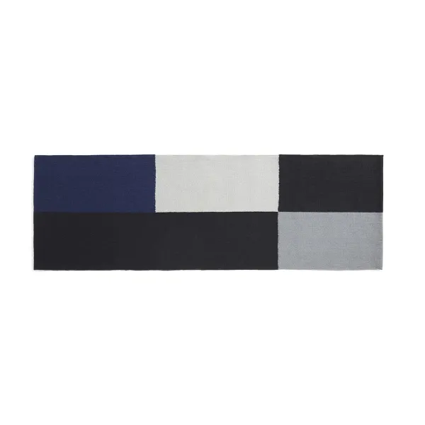 tapis_ethan_cook_flat_wor_SKU4aec082429343062b4fb7e66965c90a1_0.webp Tapis Ethan Cook Flat Works - 80 X 250 Cm - Noir Bleu-Hay Hot