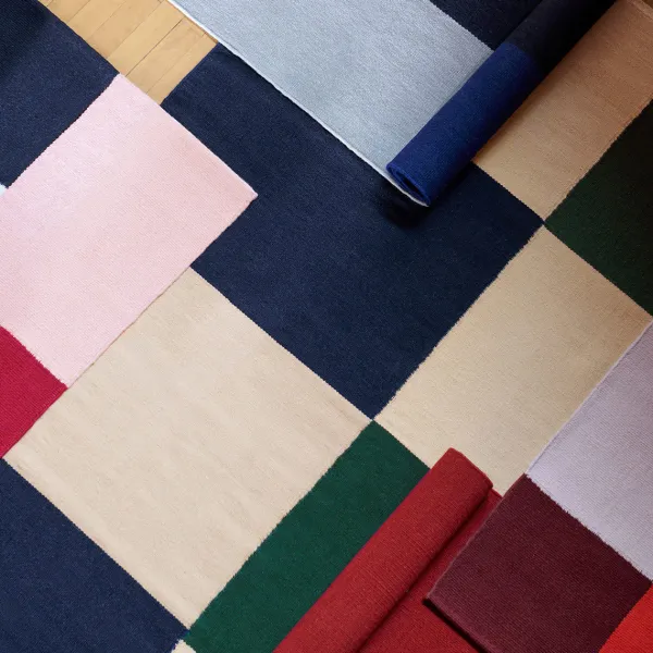 tapis_ethan_cook_flat_wor_SKU4aec082429343062b4fb7e66965c90a1_1.webp Tapis Ethan Cook Flat Works - 80 X 250 Cm - Noir Bleu-Hay Hot