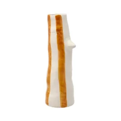 Vase A Bec Et Cils En Gres - Marron-F&H Online