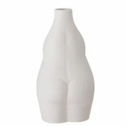 Vase Elora En Gres Blanc-Bloomingville Discount