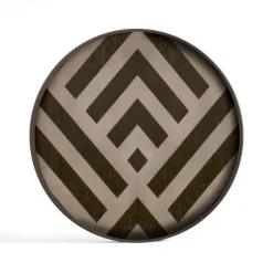 Vide-Poche En Bois - Graphite Chevron - 30 X 30 Cm-Ethnicraft Hot